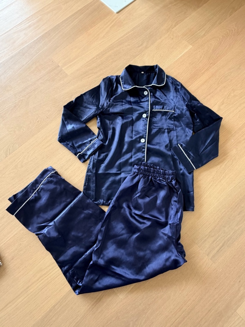 NWOT: Family Satin Pajama Set - Picture 2 of 4